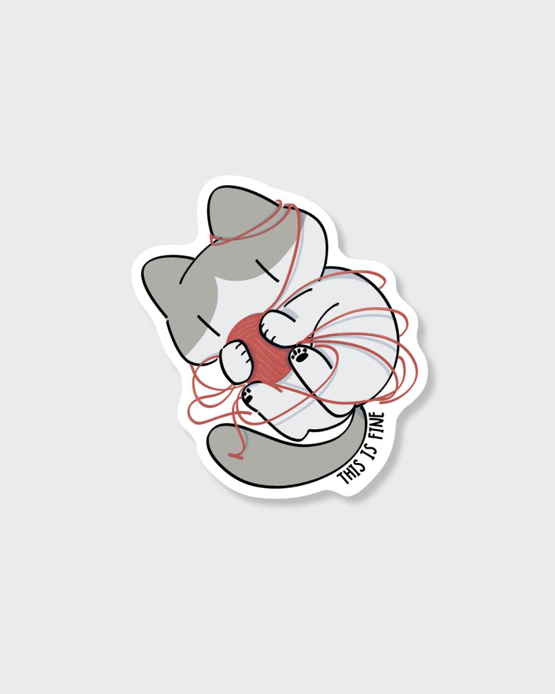This is fine Sticker