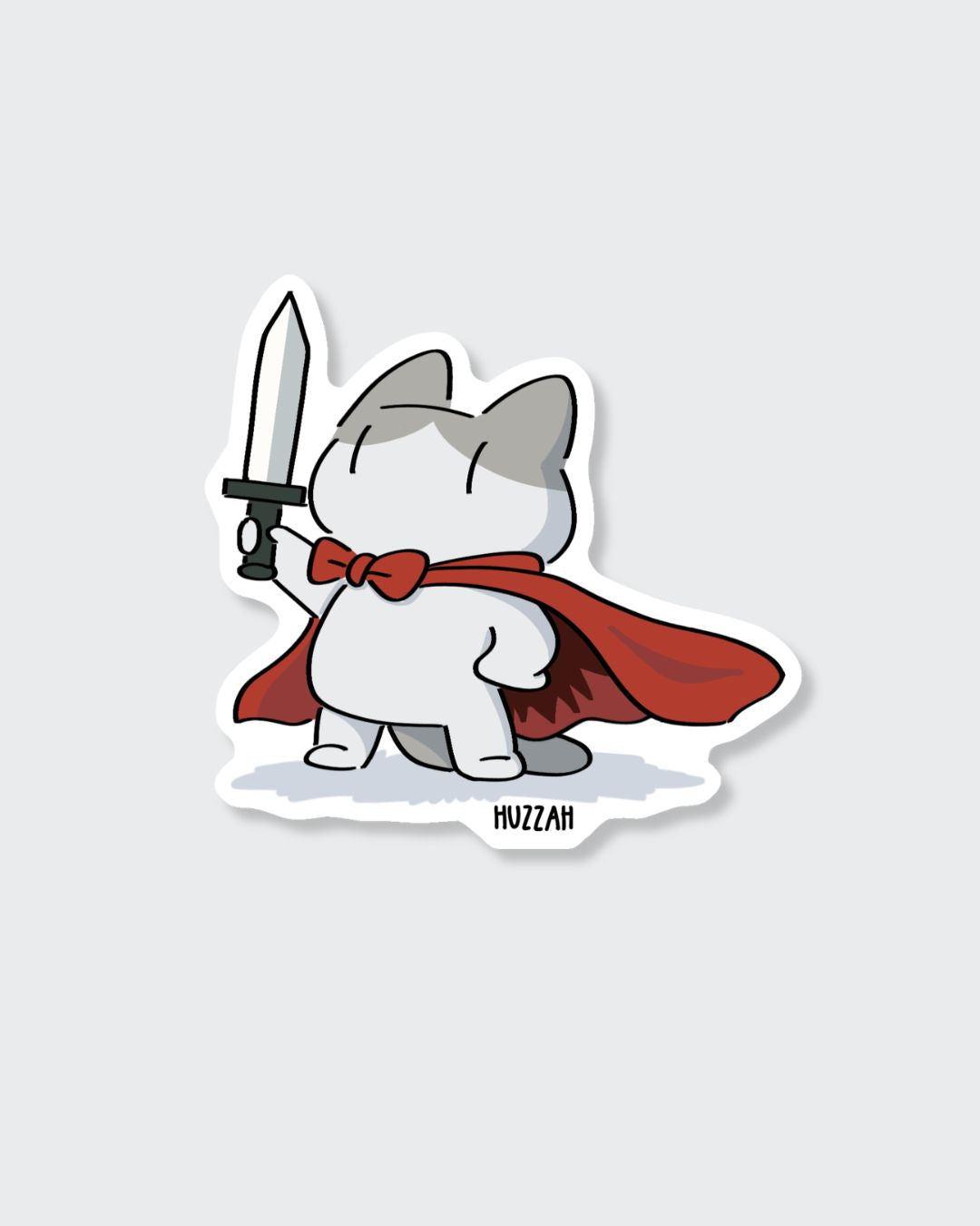 Huzzah Cat Sticker