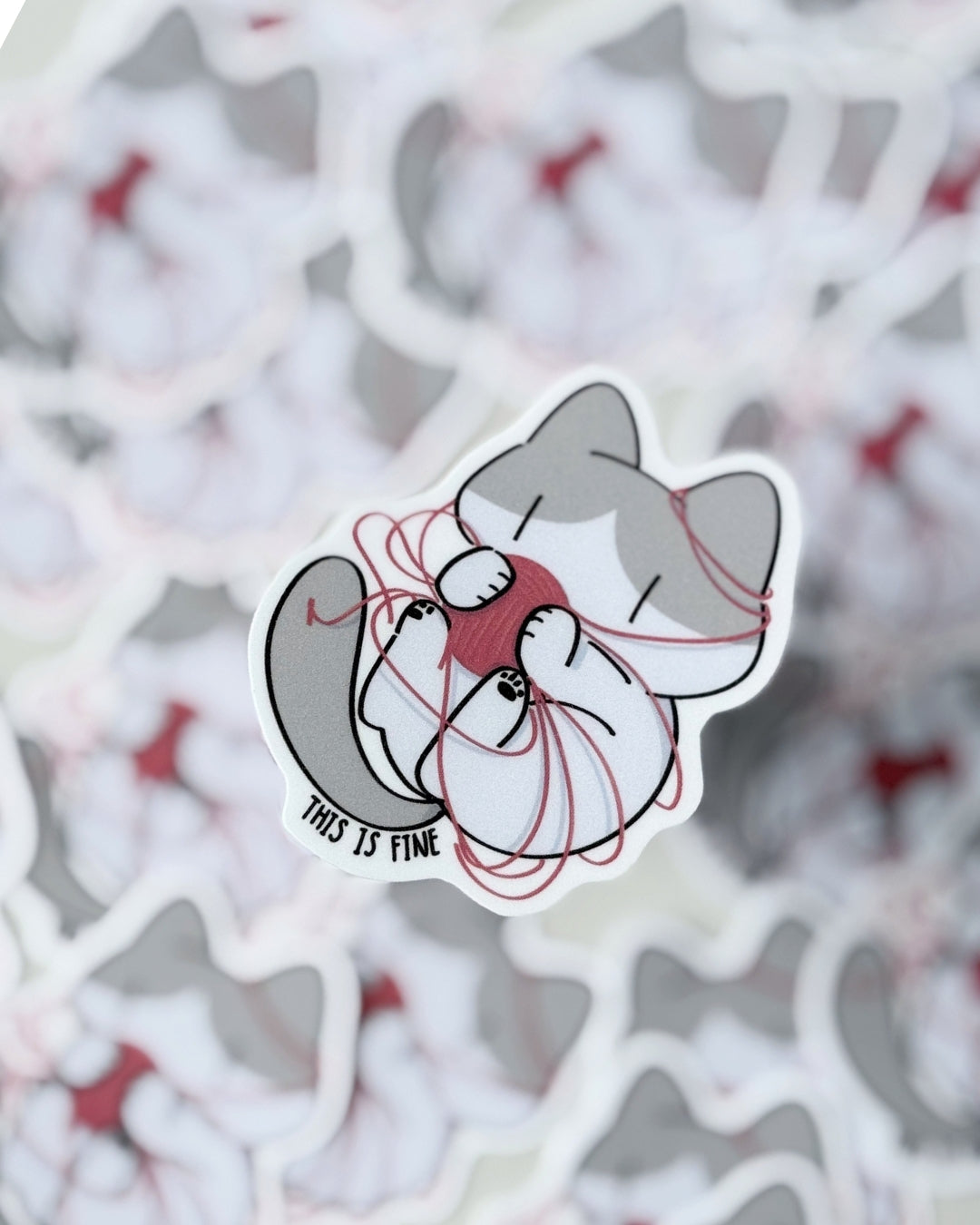 This is fine Sticker