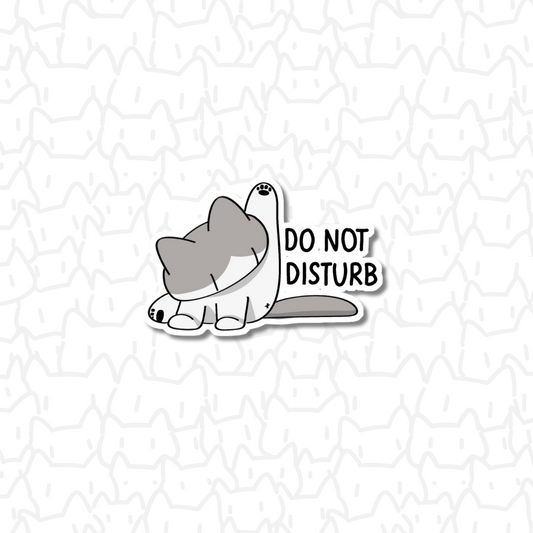 Do not disturb cat Sticker