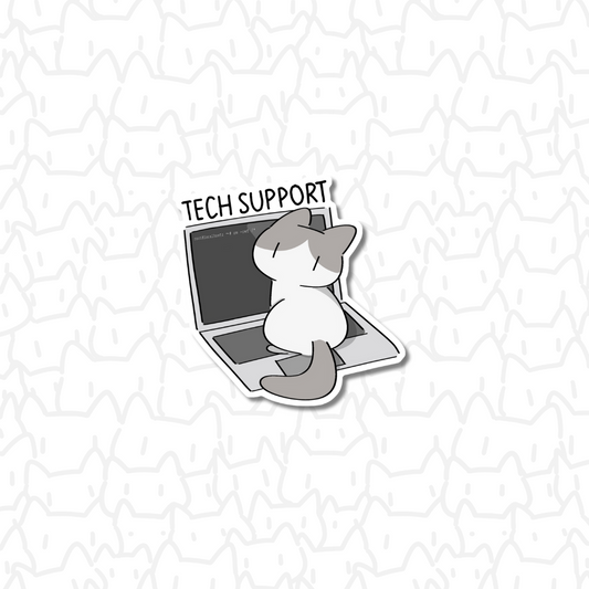 Tech support cat Sticker