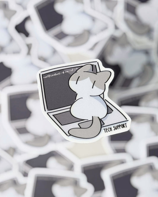 Tech support sticker
