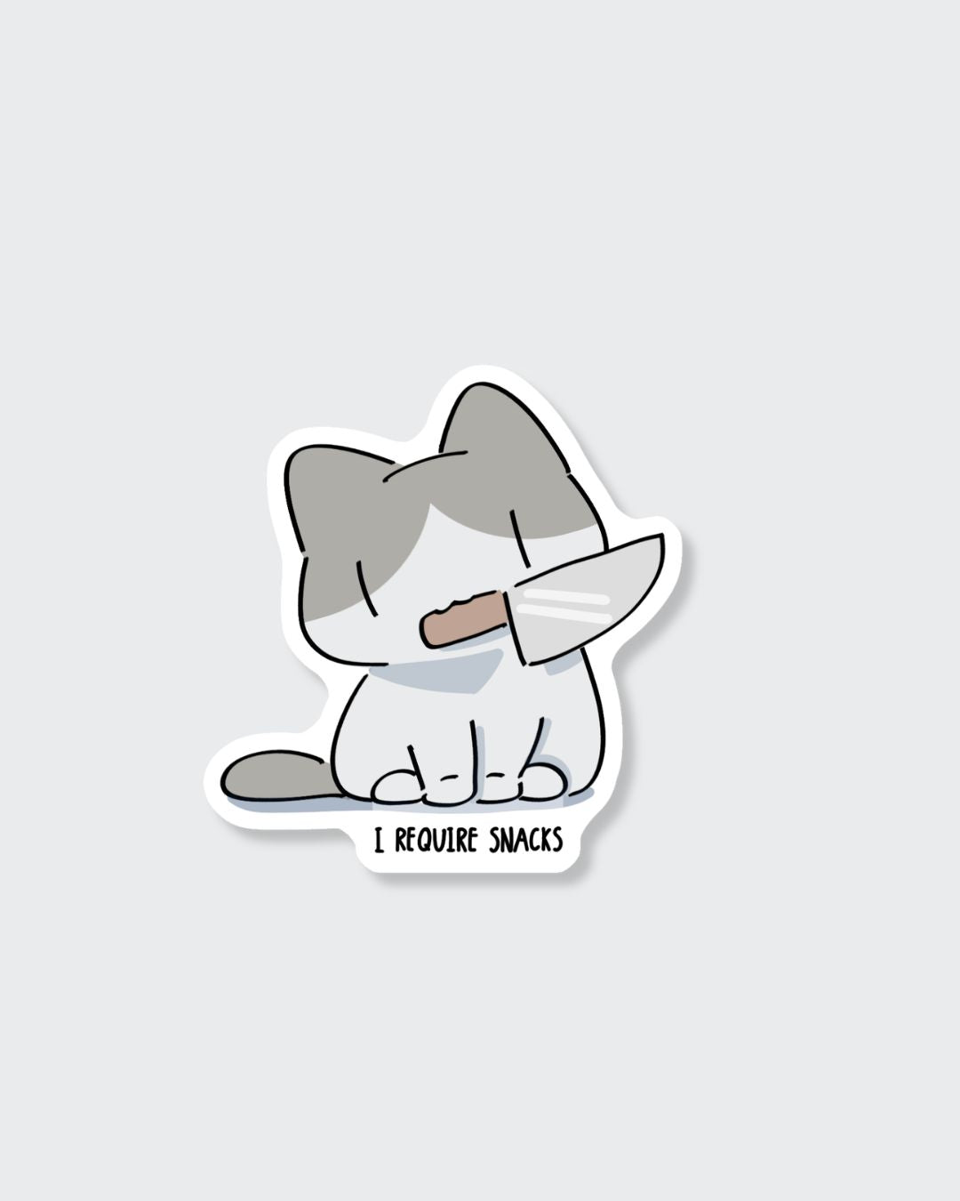 I require snacks Sticker
