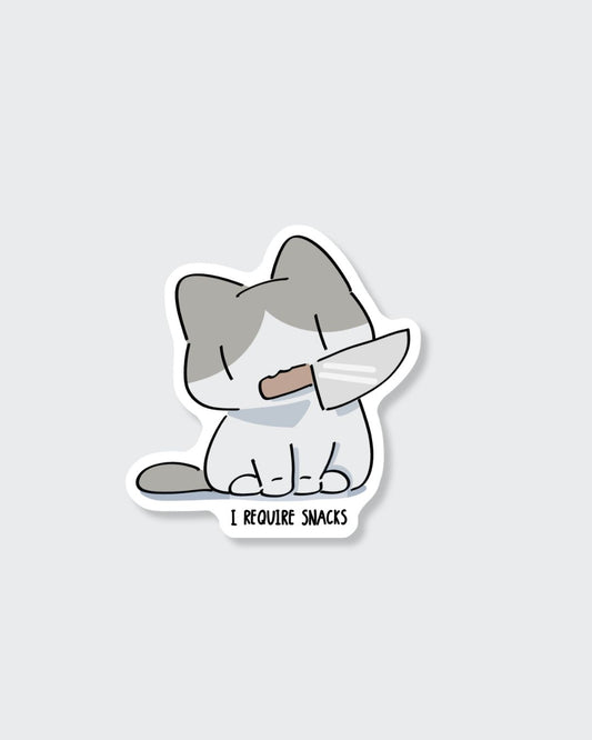 I require snacks Sticker