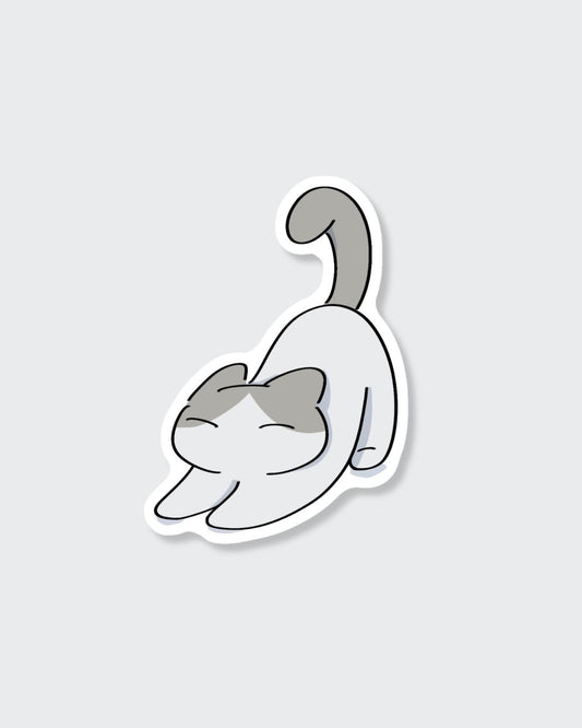 Cat stretching Sticker