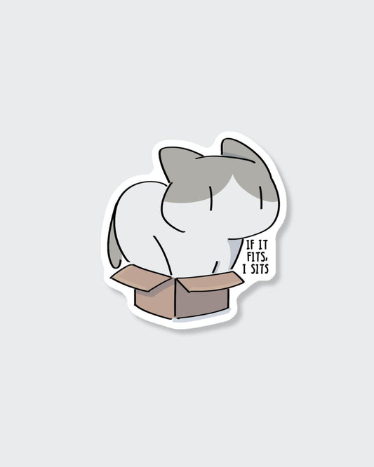 If it fits, I sits Sticker